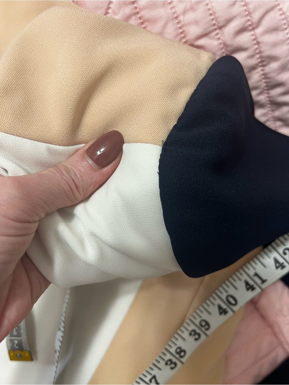 DIANE VON FURSTENBERG DVF
Colorblock Feriha Blazer 10 Navy Tan
Cream - Picture 13 of 13